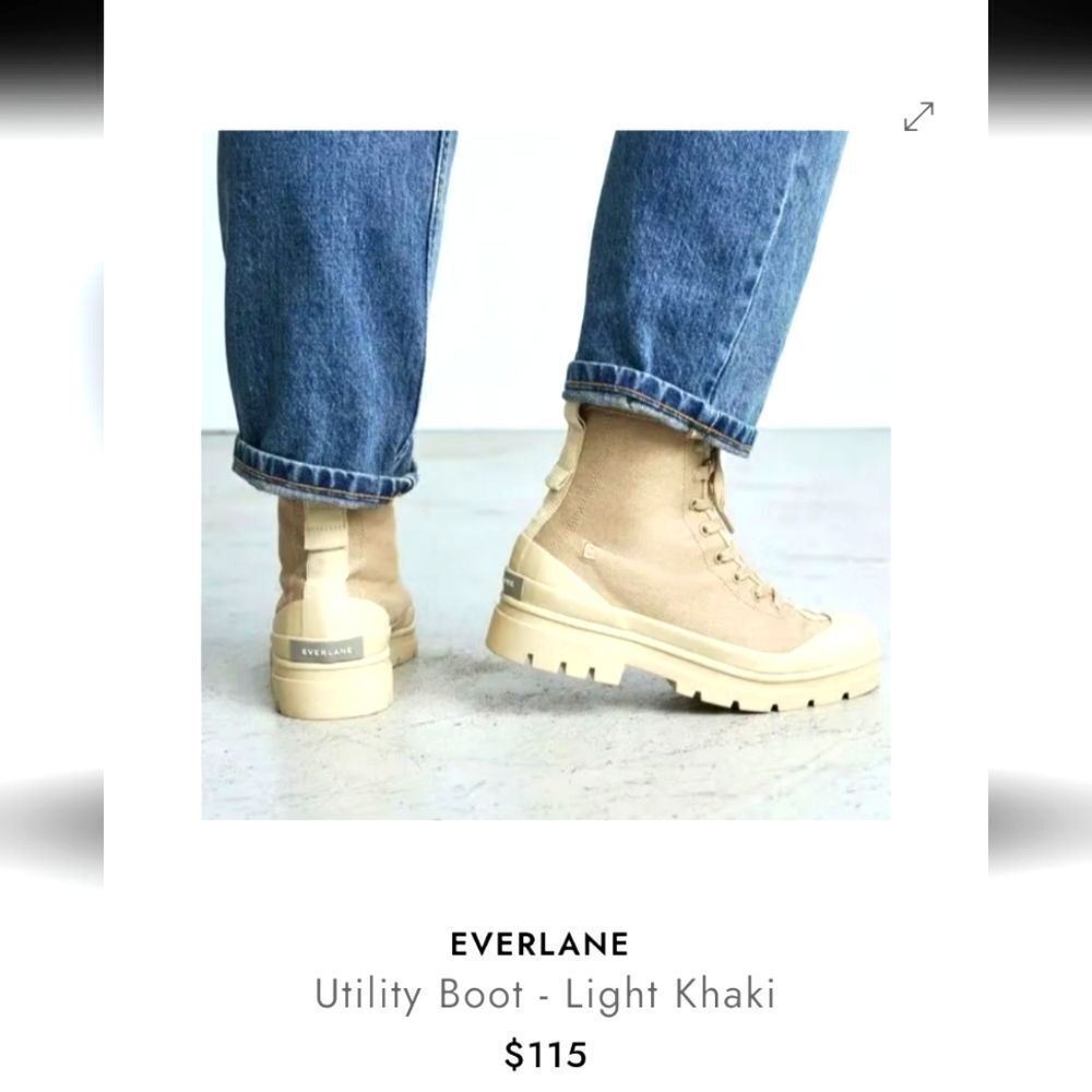 Everlane Utility Gorpcore Chunky Lug‎ Boots Size 6